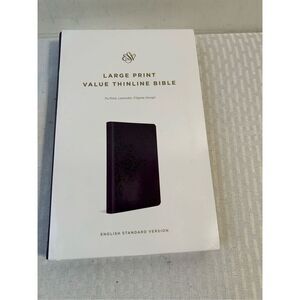 Crossway ESV large print thin line trutone lavender 9"x6"new